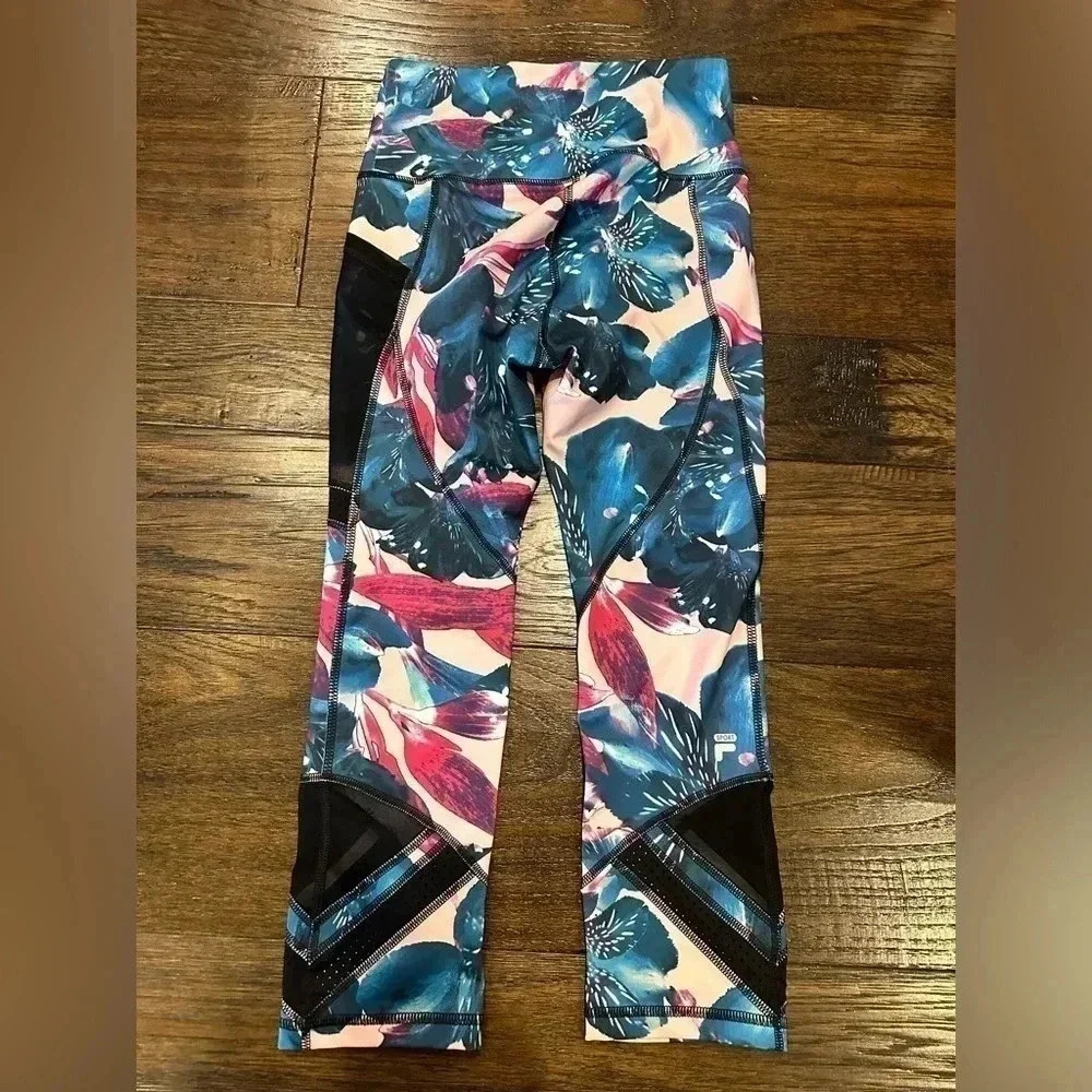 FILA floral workout pants- XS